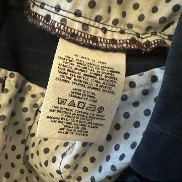 Pilcro Anthropologie navy striped pants hyphen fit size 26 - Picture 7 of 9